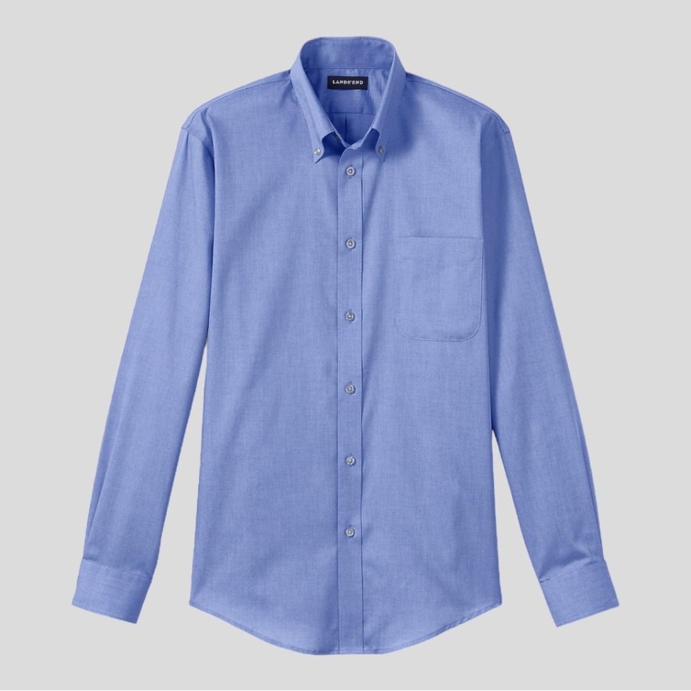 Lands End’ Men’s Button Down. Size X-Large - Picture 3 of 4